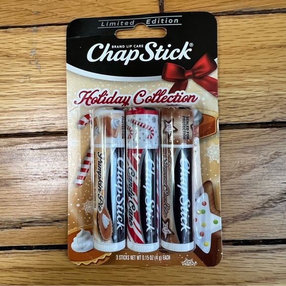 Chapstick Limited Edition Holiday Christmas: Sugar Cookie Pumpkin Pie Candy Cane - Picture 2 of 3